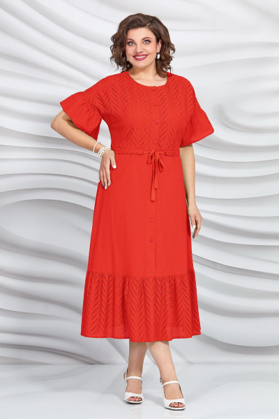 Платье Mira Fashion 5421 красный - фото 1