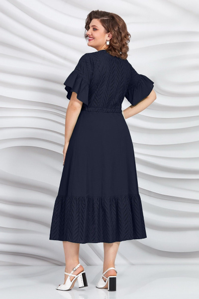Платье Mira Fashion 5421-3 темно-синий - фото 2