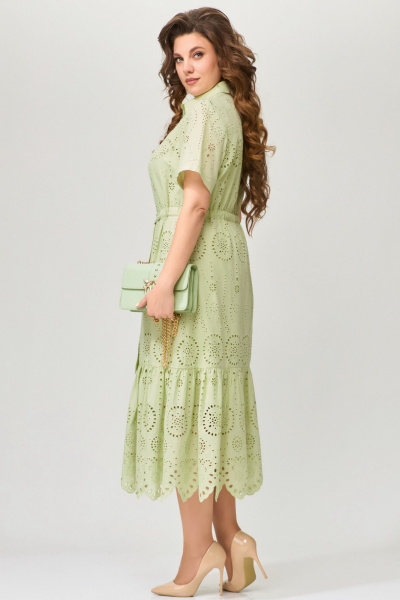Платье Fita 1621 оливковый - фото 6