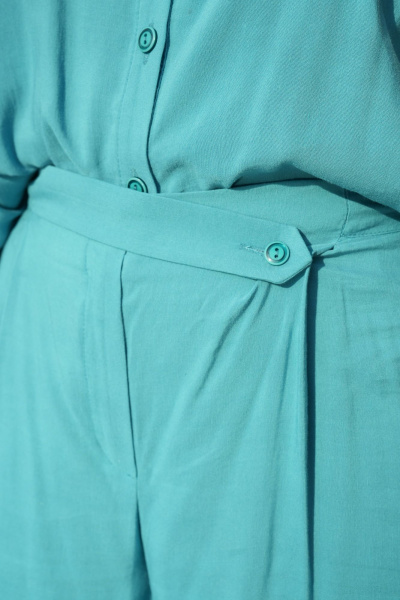 Блуза, брюки Vittoria Queen 20563 бирюза - фото 6