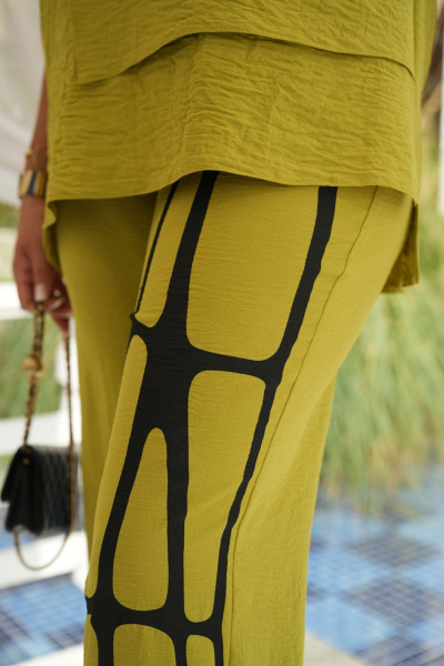 Блуза, брюки Vittoria Queen 20533/1 оливковый - фото 5