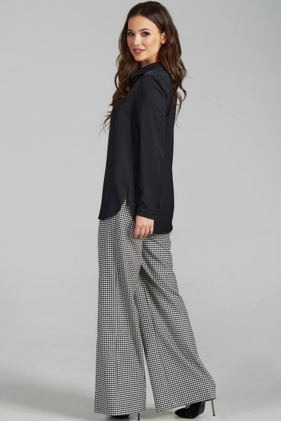 Блуза Teffi Style L-1479 черный - фото 4