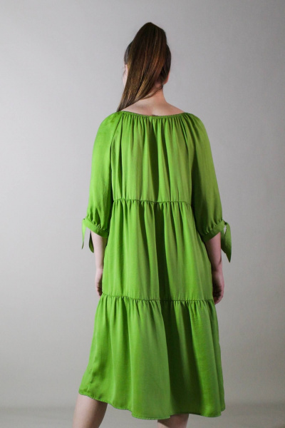Платье Arisha 1297 оливковый - фото 9