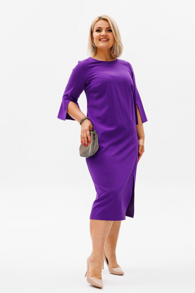Платье Anelli 1431.1 фиолет - фото 5