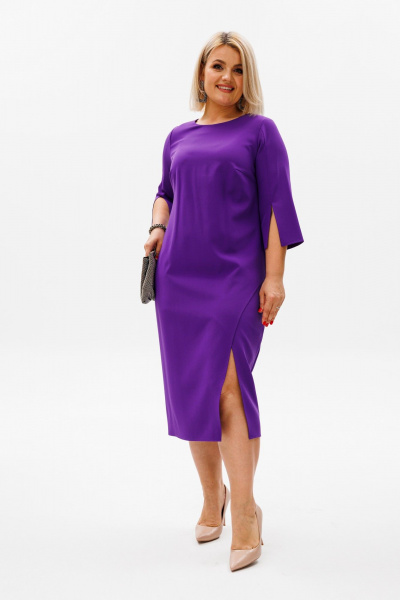 Платье Anelli 1431.1 фиолет - фото 3