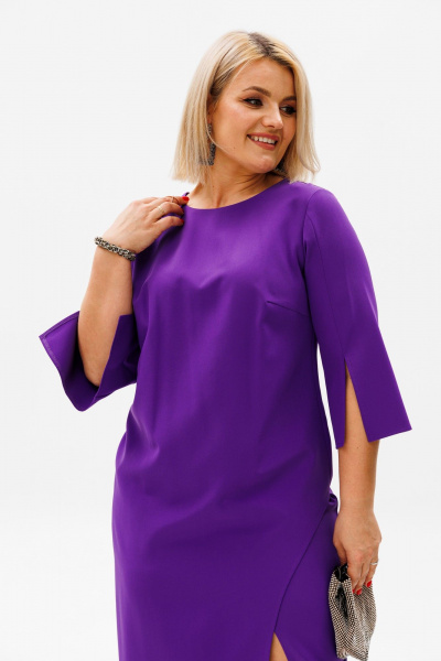 Платье Anelli 1431.1 фиолет - фото 2