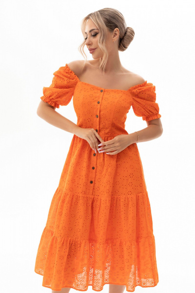 Платье Golden Valley 4720-1 оранжевый - фото 2