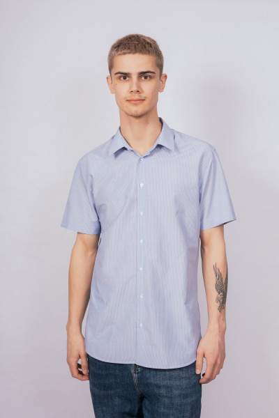 Рубашка Nadex 01-047521/304-24 сине-белый - фото 1