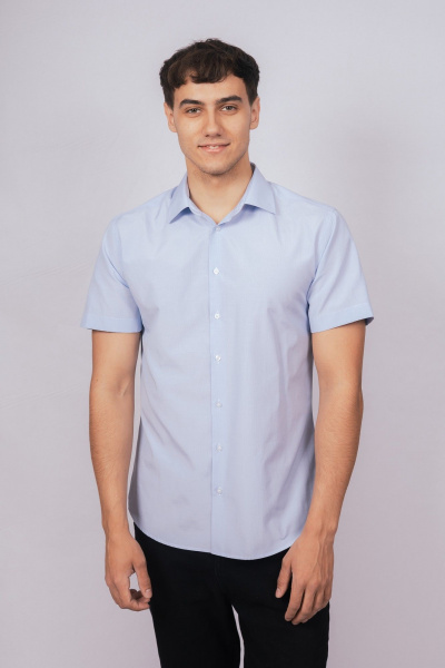 Рубашка Nadex 01-088721/304-24 бело-голубой - фото 5