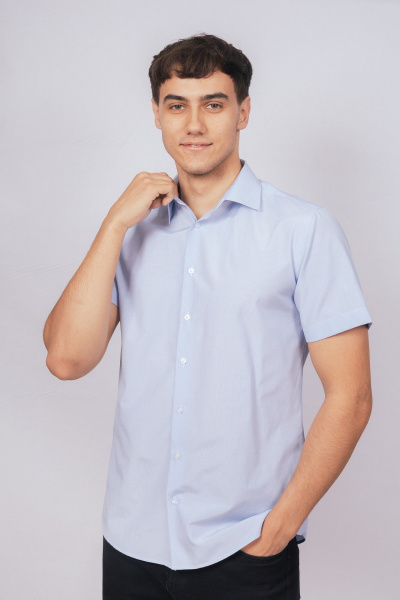 Рубашка Nadex 01-088721/304-24 бело-голубой - фото 3