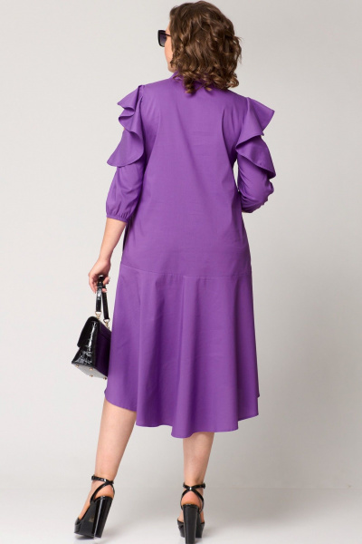 Платье EVA GRANT 7299 фиолетовый - фото 4