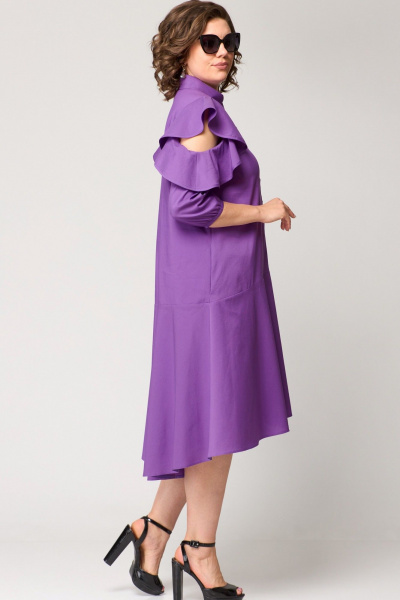 Платье EVA GRANT 7299 фиолетовый - фото 3