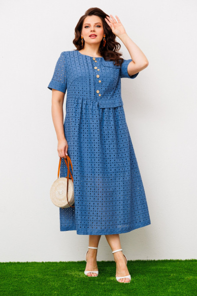 Платье Romanovich Style 1-1951 светло-синий - фото 5