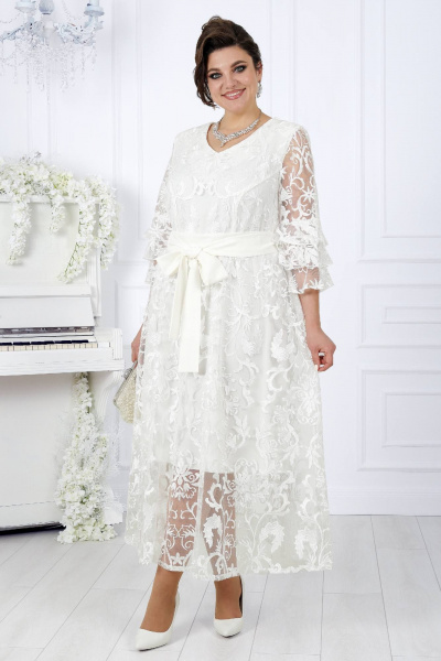 Платье Ninele 7436 белый - фото 1