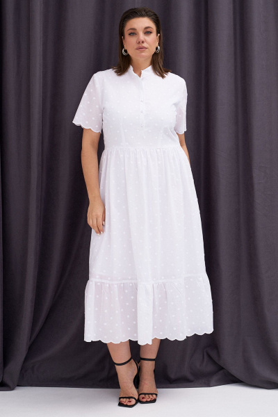 Платье KaVaRi 1087 белый - фото 10