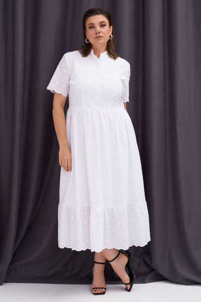Платье KaVaRi 1087 белый - фото 6