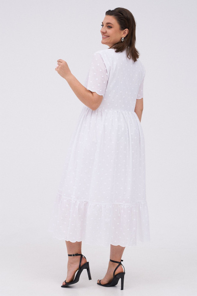 Платье KaVaRi 1087 белый - фото 2