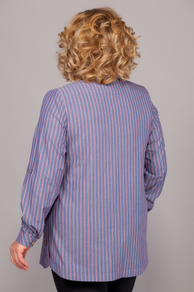 Блуза Emilia 502/2 синий-красный - фото 2