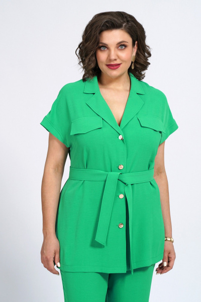 Блуза, брюки Пинск-Стиль 146 зеленый - фото 8