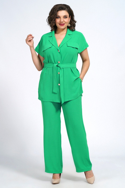 Блуза, брюки Пинск-Стиль 146 зеленый - фото 6