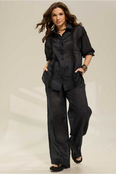 Блуза, брюки Mislana 1063 черный - фото 9