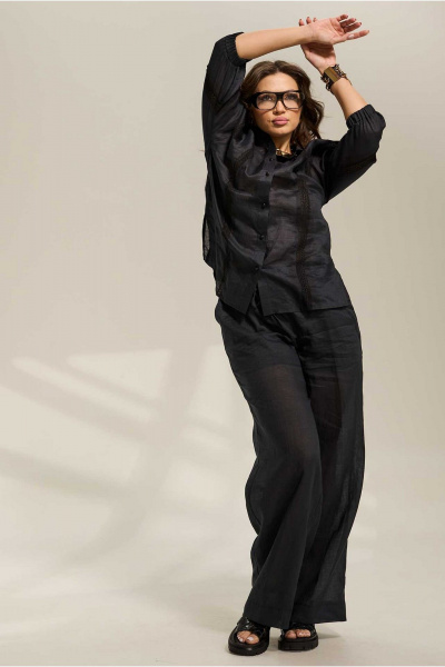 Блуза, брюки Mislana 1063 черный - фото 5
