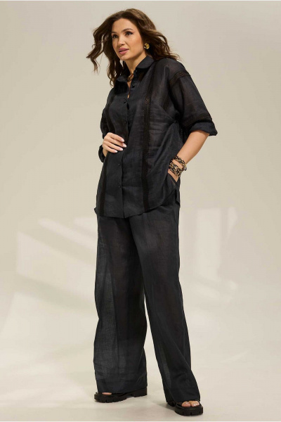 Блуза, брюки Mislana 1063 черный - фото 2
