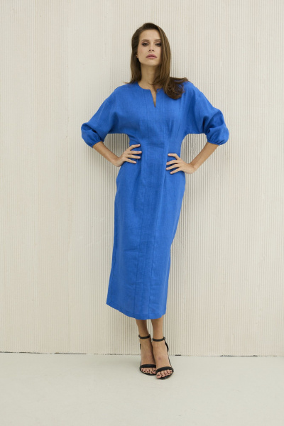 Платье DAVA 148 синий - фото 2