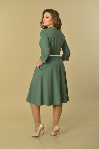 Платье Lady Style Classic 1943/2 зеленый - фото 3