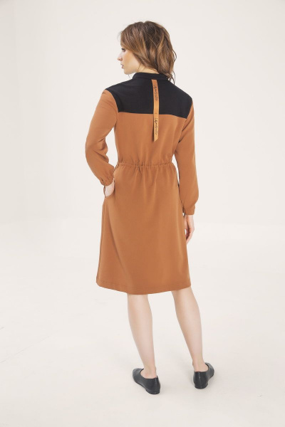 Платье ELLETTO LIFE 1788 коричневый - фото 3