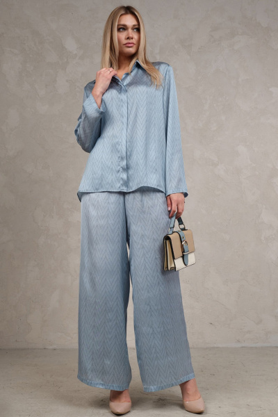 Блуза, брюки Avanti 1541 голубой - фото 1