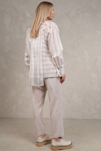 Блуза, брюки Avanti 1540 серый-бежевый - фото 2