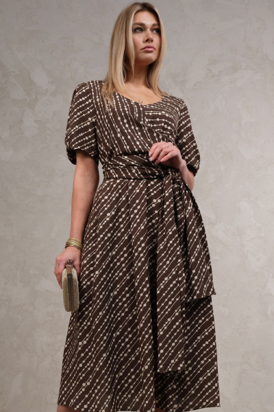 Платье Avanti 1537-1 коричневый - фото 1