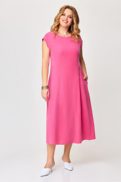 Блуза, платье Laikony L-491 розовый - фото 4