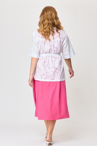Блуза, платье Laikony L-491 розовый - фото 3