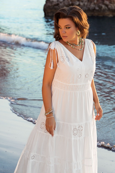 Платье Vittoria Queen 20453 белый - фото 5