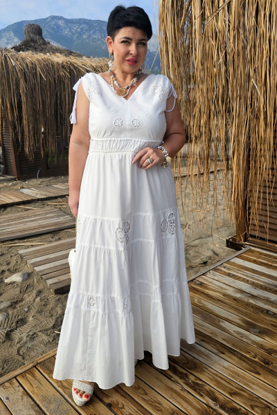Платье Vittoria Queen 20453 белый - фото 6