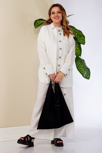 Блуза, брюки Anastasia К975 белый - фото 3