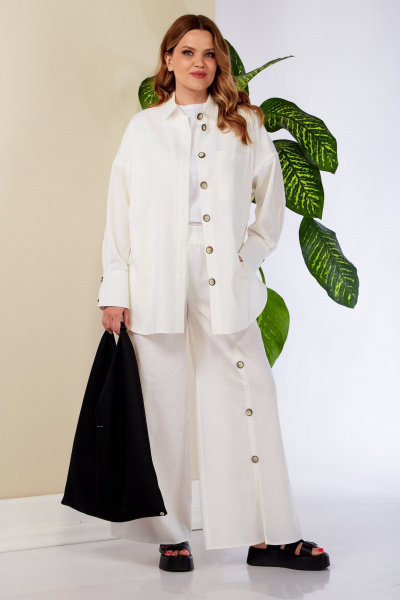 Блуза, брюки Anastasia К975 белый - фото 1