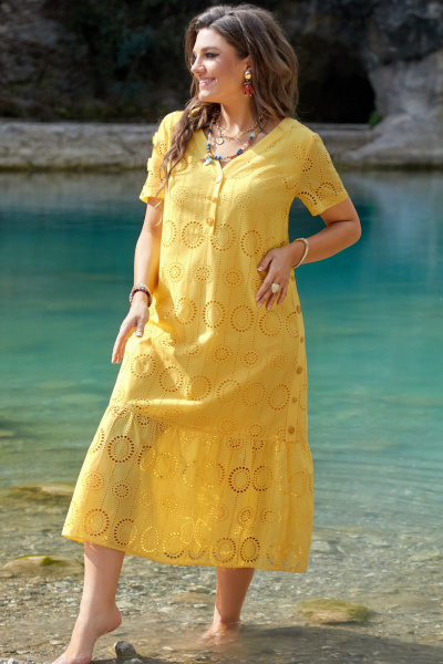 Платье Vittoria Queen 21133 желтый - фото 2