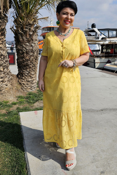 Платье Vittoria Queen 21133 желтый - фото 4