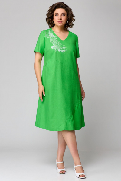 Платье Мишель стиль 1196 зеленый-1 - фото 8
