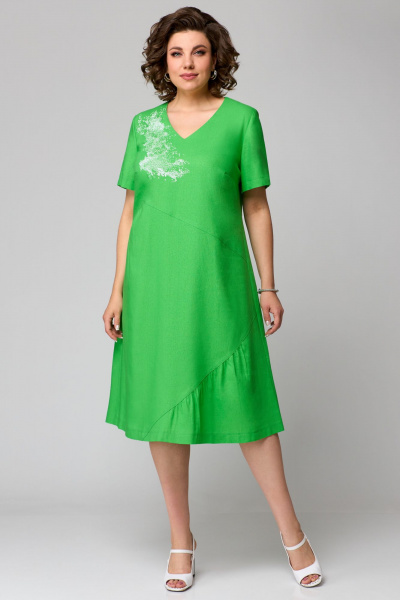 Платье Мишель стиль 1196 зеленый-1 - фото 7