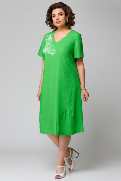 Платье Мишель стиль 1196 зеленый-1 - фото 1