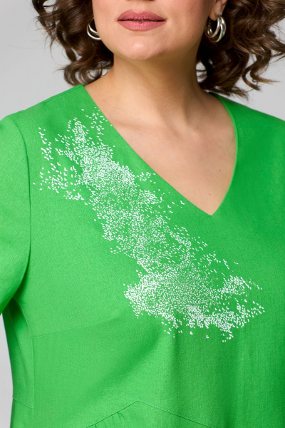 Платье Мишель стиль 1196 зеленый-1 - фото 4