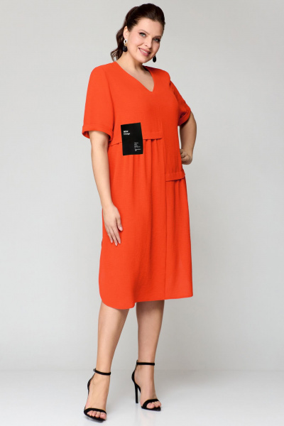 Платье Мишель стиль 1194 оранж - фото 1