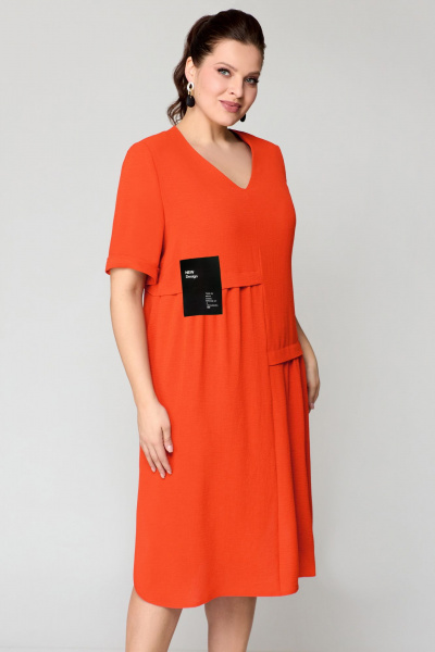 Платье Мишель стиль 1194 оранж - фото 6