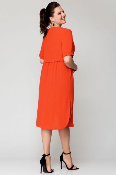 Платье Мишель стиль 1194 оранж - фото 5