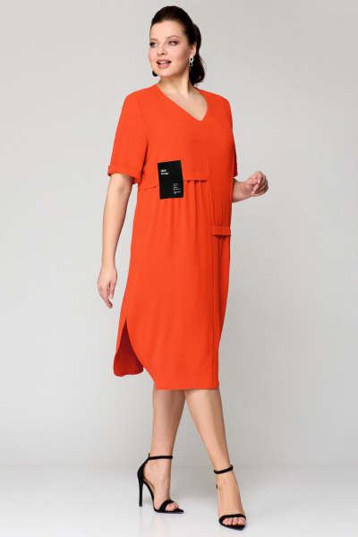Платье Мишель стиль 1194 оранж - фото 3