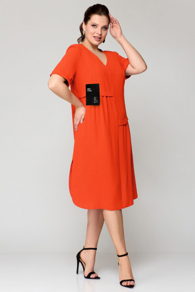 Платье Мишель стиль 1194 оранж - фото 2